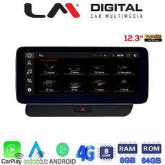 LM DIGITAL LM G311M12 SQ Oem 12,3Inc Audi Q5 Mod.2008>2018 Android 12/ 8Core / 8+64Gb / Cpaa