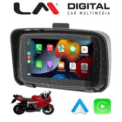 LM DIGITAL MR CPAA3 5 Inch Monitor Για Μοτοσυκλετες Ipx7 (Αδιαβροχο) Με Car Play & Android