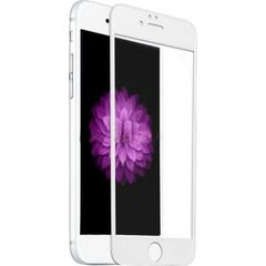 Full Glue Tempered Glass 5D for iPhone SE / 8 / 7 White frame