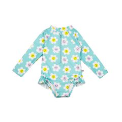 Zoocchini Ολόσωμο Μαγιό με Μανίκια UV Daisy