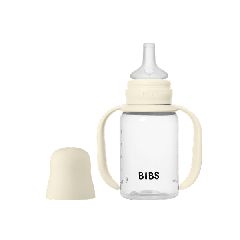 Bibs Μπιμπερό Μετάβασης Με Ρύγχος Σιλικόνης 150ml Sippy Nipple Ivory