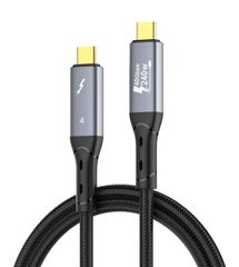 LDNIO καλώδιο USB-C TC-11c, 240W, 40Gbps, 8K/60Hz, 1m, μαύρο
