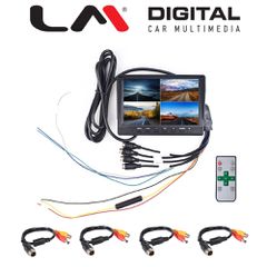 LM DIGITAL DVR XAH07.4 Μονιτορ 7 Ιντσες Για Ταμπλω, Υποστηριζει Σημα Cvbs / Ahd 720P /