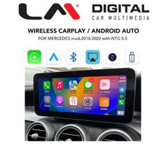 LM DIGITAL LM CPAA BOX ME8006 Car Play+ Aa Box Wireless Mercedes Ntg 5.0 Square Lvds