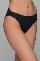 High Leg Σλιπ Bikini Bamboo Μαύρο