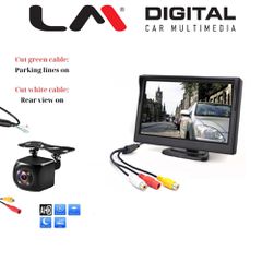 LM DIGITAL MR M05 BC 5080 5Inch Monitor 12V & Καμερα 5080 (Σετ]