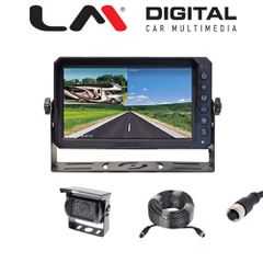 LM DIGITAL DVR XH07.2 KIT Καταγραφικο Μονιτορ 7 Ιντσες , Hd 1080P Αναλυση 1024Ηx600V Με Διαχωριστη 2