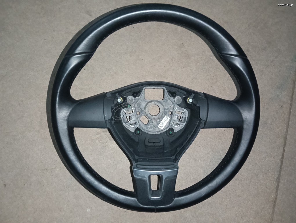 ΔΕΡΜΑΤΙΝΟ TIMONI ΜΕ INOX ΛΕΠΤΟΜΕΡΙΑ (No 19) VW PASSAT 09-17 GOLF 5-6 04-13 EOS (FACELIFT) 09-15