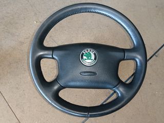 ΔΕΡΜΑΤΙΝΟ TIMONI ΜΕ ΑΕΡΟΣΑΚΟ (No 21) SKODA SUPERB 01-05