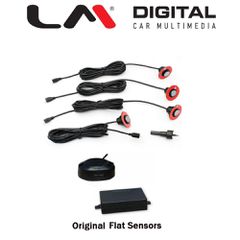LM DIGITAL PS H419B ORIG Σετ Parking Με 4 Αισθητήρες 19mm Μαύροι Βαφόμενοι, Αποσπώμενοι Μόνο Με Ηχητικό