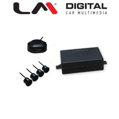 LM DIGITAL PS H419B Σετ Parking Με 4 Αισθητήρες 19mm Μαύροι Βαφόμενοι, Αποσπώμενοι Μόνο Με Ηχητικό