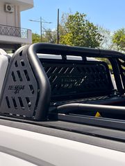 Μαύρο ματ ανοξείδωτο Roll bar δύο σκελών με πάνελ (RB 4070 INOX BLACK) Isuzu D-Max 2021+