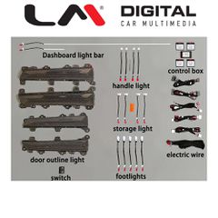 LM DIGITAL LM AMBIENT HONDA 2 Ατμοσφαιρικός, Εσωτερικός Φωτισμός Για Honda Civic 2022
