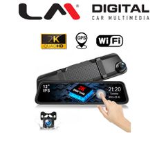 LM DIGITAL DVR X312-A12 DVR Καθρέπτης Με 2 Κάμερες, 2K+1080P, Usb Type C