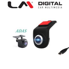 LM DIGITAL DVR X402 U5 DVR Για Android Με 2 Κάμερες, 1080P+720P, Usb / Rca. Η Πίσω