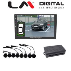 LM DIGITAL PS X822B AND Σετ Parking 8 Αισθ 22mm Για Android. Όταν Το Συστημα Αντιληφθει Εμποδιο