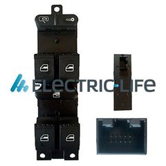 ELECTRIC-LIFE ZRSKB76001 Διακοπτης Ηλεκ. Παραθυρων Skoda Fabia 08/1999