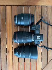 Canons eos R + Canon 24-70 f2.8 + Canon 50 f1.2 + Tamron 15-30 f2.8