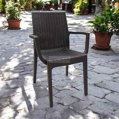 Πολυθρόνα Elit Rattan 56x44x88cm (Καφέ)