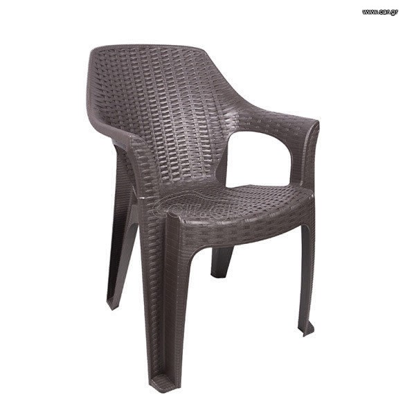 Πολυθρόνα Queen Rattan 58×45×85cm (Καφέ)