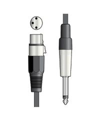 190.087UK Καλώδιο Μικροφώνου XLR Θηλυκό - 6,3 mm Jack 6m (Τεμάχιο)