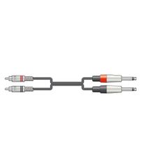 2R-2M6J600 Καλώδια Ήχου 2 x 6.3mm Mono Jack - 2 x RCA 6m (Τεμάχιο)