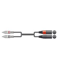 2R-2XM075 Καλώδιο Ήχου 2 x RCA Plugs - 2 x XLR Male 0.75m (Τεμάχιο)