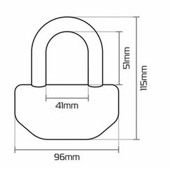Κωδ.387057 ΚΛΕΙΔΑΡΙΑ ΔΙΣΚ ΛΟΥΚ Boss46 Disc Lock -16mm Shackle OF46 OXFORD τηλ.215-215-8211