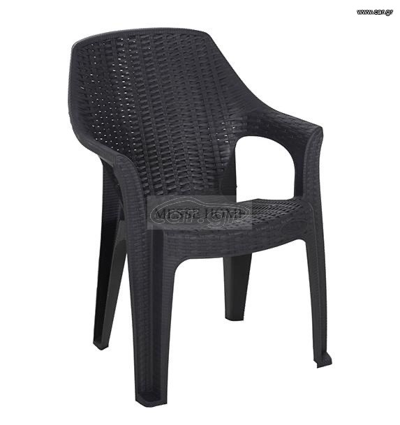 Πολυθρόνα Queen Rattan 58×45×85cm (Ανθρακί)
