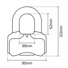 Κωδ.387056 ΚΛΕΙΔΑΡΙΑ ΔΙΣΚ ΛΟΥΚ Nemesis Disc Lock Yellow 16mm LK471 OXFORD (OF47) τηλ.215-215-8211