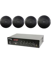 Adastra Smart Pack Black Πακέτο με Ενισχυτή DM25 και 4 Ηχεία Οροφής EC56V-B (Σετ)