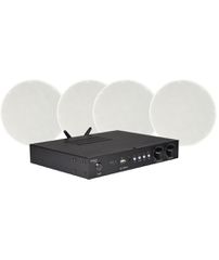 Adastra Smart Pack Multiroom2 Πακέτο με Streaming Ενισχυτή S460-WIFI και 4 Ηχεία Οροφής SL6 Λευκά (Σετ)