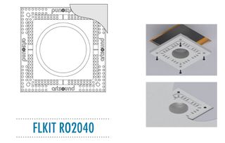 ArtSound FLKIT RO2040 Εντοιχιζόμενο Κιτ Στήριξης για το RO2040 280 x 280 x 14mm (Τεμάχιο)