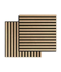 Audiodesigner 3D Square Ash Ξύλινο Διακοσμητικό Ηχοαπορροφητικό Πάνελ Τοίχου 52 x 52 x 2,2cm / 0,54 τ.μ. (2 Τεμάχια)