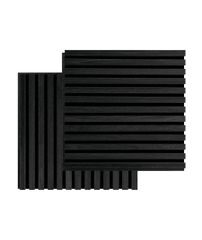 Audiodesigner 3D Square Black Oak Ξύλινο Διακοσμητικό Ηχοαπορροφητικό Πάνελ Τοίχου 52 x 52 x 2,2cm / 0,54 τ.μ. (2 Τεμάχια)