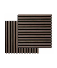Audiodesigner 3D Square Walnut Ξύλινο Διακοσμητικό Ηχοαπορροφητικό Πάνελ Τοίχου 52 x 52 x 2,2cm / 0,54 τ.μ. (2 Τεμάχια)