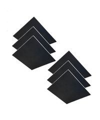 Audiodesigner Colour Ceiling Panels Black Χωνευτά Ηχοαπορροφητικά Πάνελ Οροφής 60x60x2,5 cm (6 Τεμάχια)