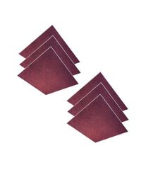 Audiodesigner Colour Ceiling Panels Red/Black Χωνευτά Ηχοαπορροφητικά Πάνελ Οροφής 60x60x2,5 cm (6 Τεμάχια)