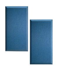 Audiodesigner Curve Ηχοαπορροφητικά Πάνελ 128x68x5 cm / 1,74 τ.μ. Blue Santorin (Ζεύγος)