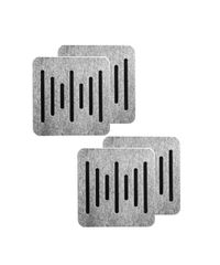 Audiodesigner Ecoplan Sounder Line Light Grey/Black Ηχοαπορροφητικό Πάνελ Πολυεστέρα 600x600x40 mm / 1.44 τ.μ. (4 Τεμάχια)