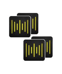 Audiodesigner Ecoplan Sounder Line Black/Light Green Ηχοαπορροφητικό Πάνελ Πολυεστέρα 600x600x40 mm / 1.44 τ.μ. (4 Τεμάχια)