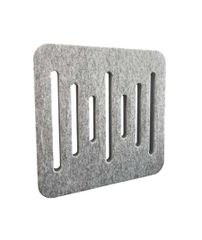 Audiodesigner Ecoplan Sounder Line Light Grey Νo Ιnserts Ηχοαπορροφητικό Πάνελ Πολυεστέρα 600x600x40 mm / 0,36 τ.μ.