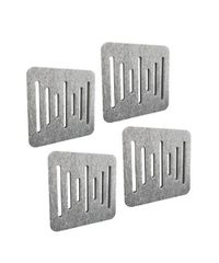 Audiodesigner Ecoplan Sounder Line Light Grey Νo Ιnserts Ηχοαπορροφητικό Πάνελ Πολυεστέρα 60x60x4 cm / 1.44 τ.μ. (4 Τεμάχια)