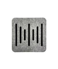 Audiodesigner Ecoplan Sounder Line Light Grey/Black Ηχοαπορροφητικό Πάνελ Πολυεστέρα 600x600x40 mm / 0,36 τ.μ.