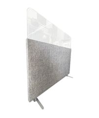 Audiodesigner SonicWave-155 Ηχοαπορροφητικό Πάνελ με PlexiGlass 110 x 184,5 x 7cm Coffee Grey (Τεμάχιο)
