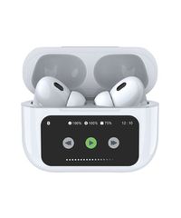 AvLink Ear Shots Pro LED: Active Noise Cancelling Ασύρματα Earphones με LED οθόνη White