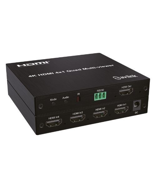 AvLink HDMV-41 4K HDMI Multi-viewer 4x1