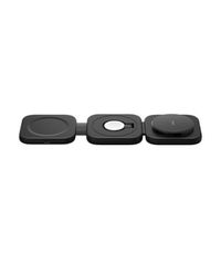 Belkin BOOSTCHARGE PRO 3-in-1 Magnetic Wireless Charging Travel Pad Φορτίστε τις συσκευές σας με ένα εξαιρετικά βολικό αναδιπλούμενο στήριγμα που μεταφέρεται εύκολα. Παρέχει 15W γρήγορη ασύρματη φόρτι
