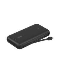 Belkin BPB024hqBK BoostCharge Power Bank 20K with Integrated Cable Black