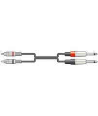 Chord 2R-2M6J300 Καλώδια Ήχου 2 x 6,3 mm Mono Jack Plugs - 2 x RCA Plugs 3m (Τεμάχιο)